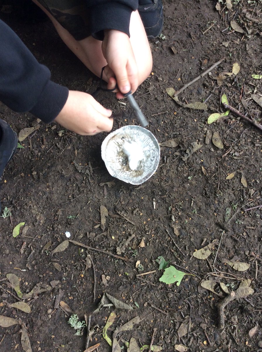 bps_y4's tweet photo. More pictures of making fairy fires as part of forest schools. https://t.co/CpCNdIHe7U