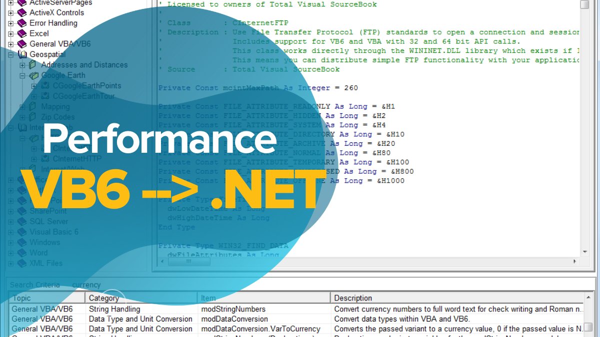 ddskier's tweet image. ICYMI🐌Writing bad software is easy, but crafting elegant, performant code is tough, especially when migrating from VB6 to .NET. Solution Architect Robert Encarnacao has the wisdom to save you from the struggle. See how: hubs.li/Q01XnTY80 #dotnet #VB6 #CodeMigration