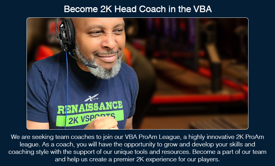 RenGamingOps's tweet image. There is still time to get started in the VBA Summer League and be ready to coach a team in the VBA 2K24 Crossplay season. All aspiring PS5 and XBX coaches, register now!  vbaleague.com/paa-registrati… | @VBAProLeague | @2KFAConnector