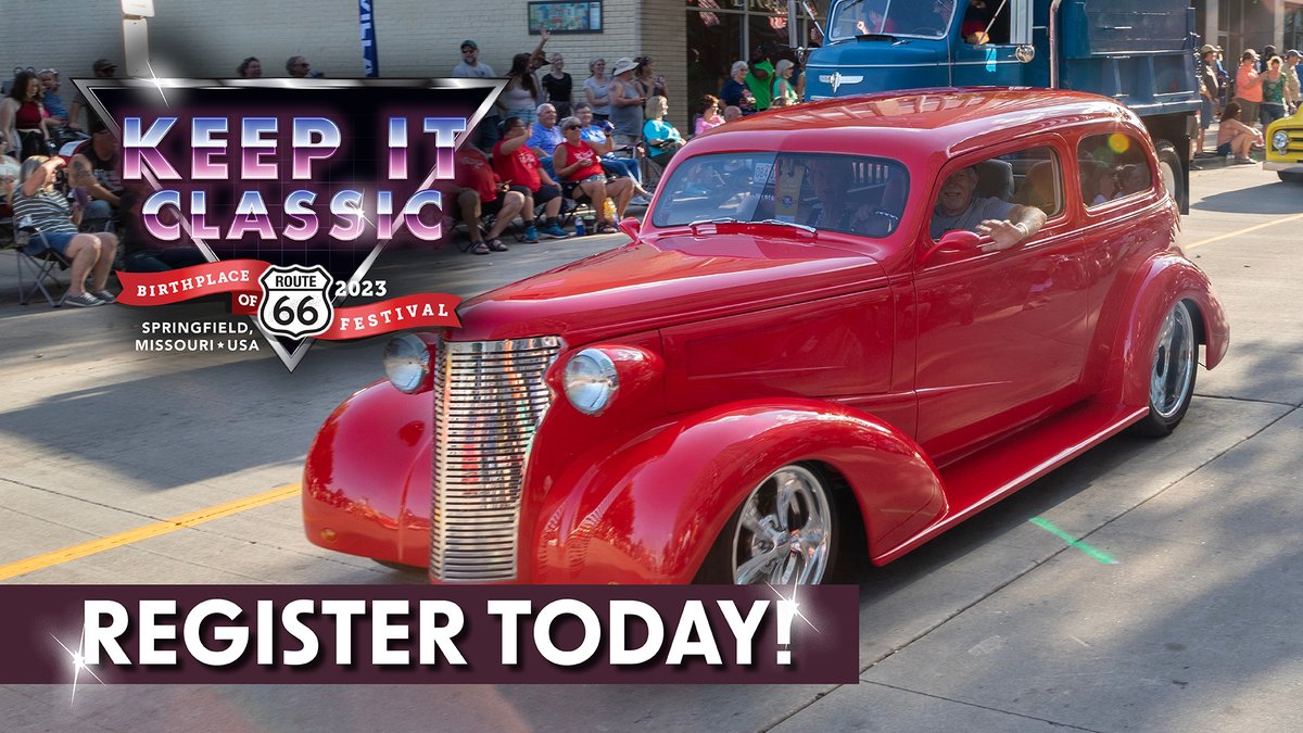Route66FestivalSGF (@rte66festsgf) on Twitter photo Every year during the festival weekend, hundreds of cars, trucks and more fill @downtownsgf with eye-popping color and chrome. Help us reach 700 cars for this year's show by registering your unique set of wheels at route66festivalsgf.com/car-show!
#Route66FestivalSGF
<a href="/CityofSgf/">City of Springfield</a> Every year during the festival weekend, hundreds of cars, trucks and more fill @downtownsgf with eye-popping color and chrome. Help us reach 700 cars for this year's show by registering your unique set of wheels at route66festivalsgf.com/car-show!
#Route66FestivalSGF
<a href="/CityofSgf/">City of Springfield</a>