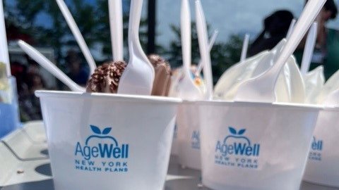 AgeWellNY's tweet photo. It was a great day at The Hamlet Rehabilitation and Healthcare Center at Nesconset to kick off our ice cream social series this month. Residents, staff and family got the scoop on our I-SNP CareWell Plan and were treated to free ice cream. #LiveWell with #AgeWell https://t.co/ItEkSXEOgY