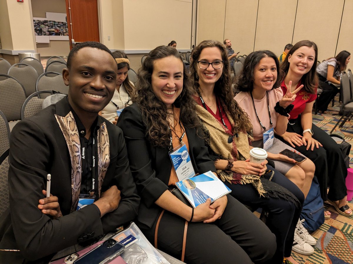 Having a blast at #ASABE23, and taking a lot of successful presentations, exciting networking, and even an Order of the Engineer ring home with us!