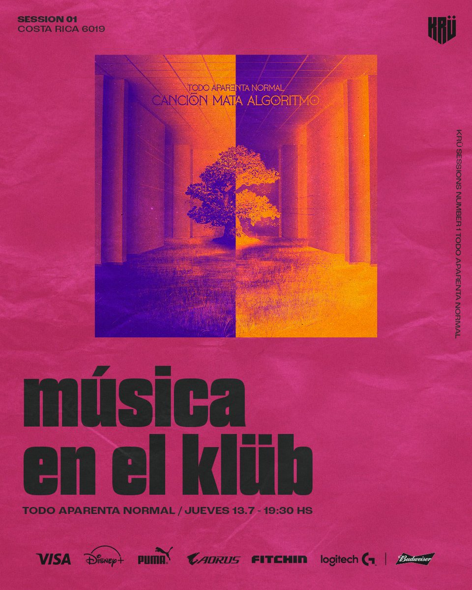 LA MÚSICA LLEGA AL KLÜB! 🤟🎶

Este jueves <a href="/todoaparenta/">Todo Aparenta Normal</a> presenta su nuevo disco en nuestra casa, y 2 Miembros pueden ser parte del evento con 1 acompañante!

Participá del SORTEO EXCLUSIVO en: 
🖱️ bit.ly/3rnzHu2