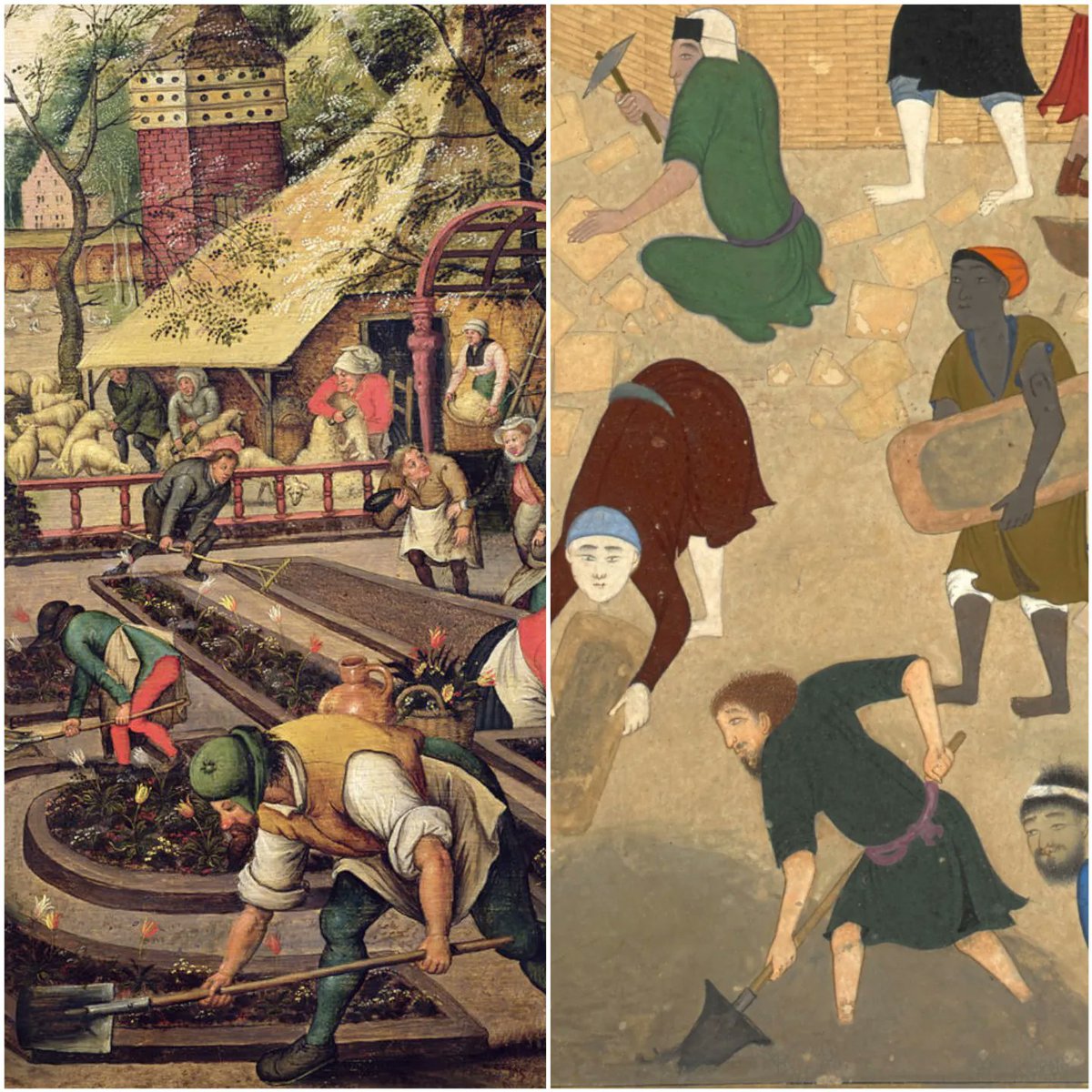 arefadib's tweet photo. Kamal al-din #Behzad
(c.1455/60 – 1535)
Pieter #Bruegel the Elder
(c.1525/30 – 1569) https://t.co/959JpoENen