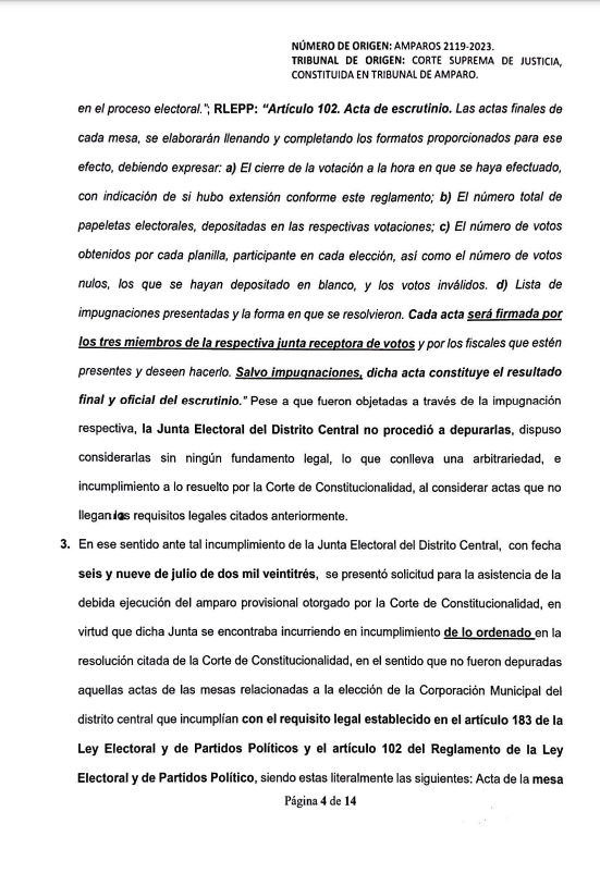 JessaGramajo's tweet photo. El partido @creoguate presentó un ocurso en queja ante la @CC_Guatemala, argumentan que más de 30 actas del Distrito Central no llevan firmas de la Junta Receptora de Votos.

1/3 https://t.co/11YI3haGb6