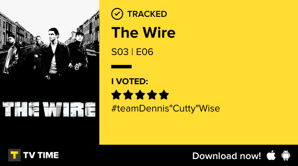 Clemien's tweet photo. I've just watched episode S03 | E06 of The Wire! #thewire  https://t.co/n462KqHJZa #tvtime https://t.co/iJMc4Sa9m1