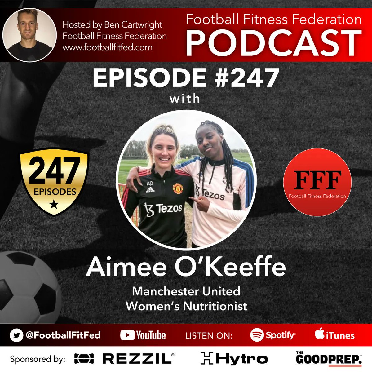 FootballFitFed's tweet photo. #247 is with Man Utd Nutritionist @aimeeellen1

We discussed:
▫️Fuelling for Performance
▫️Aimee’s experience of Ramadan fasting
▫️Optimising Recovery with Nutrition
▫️Common mistakes made when fuelling
&amp; much more!

📺👉https://t.co/ealvpoJFTQ
🎧👉https://t.co/ASIDYUHVj4 https://t.co/u3GwfgH3ws