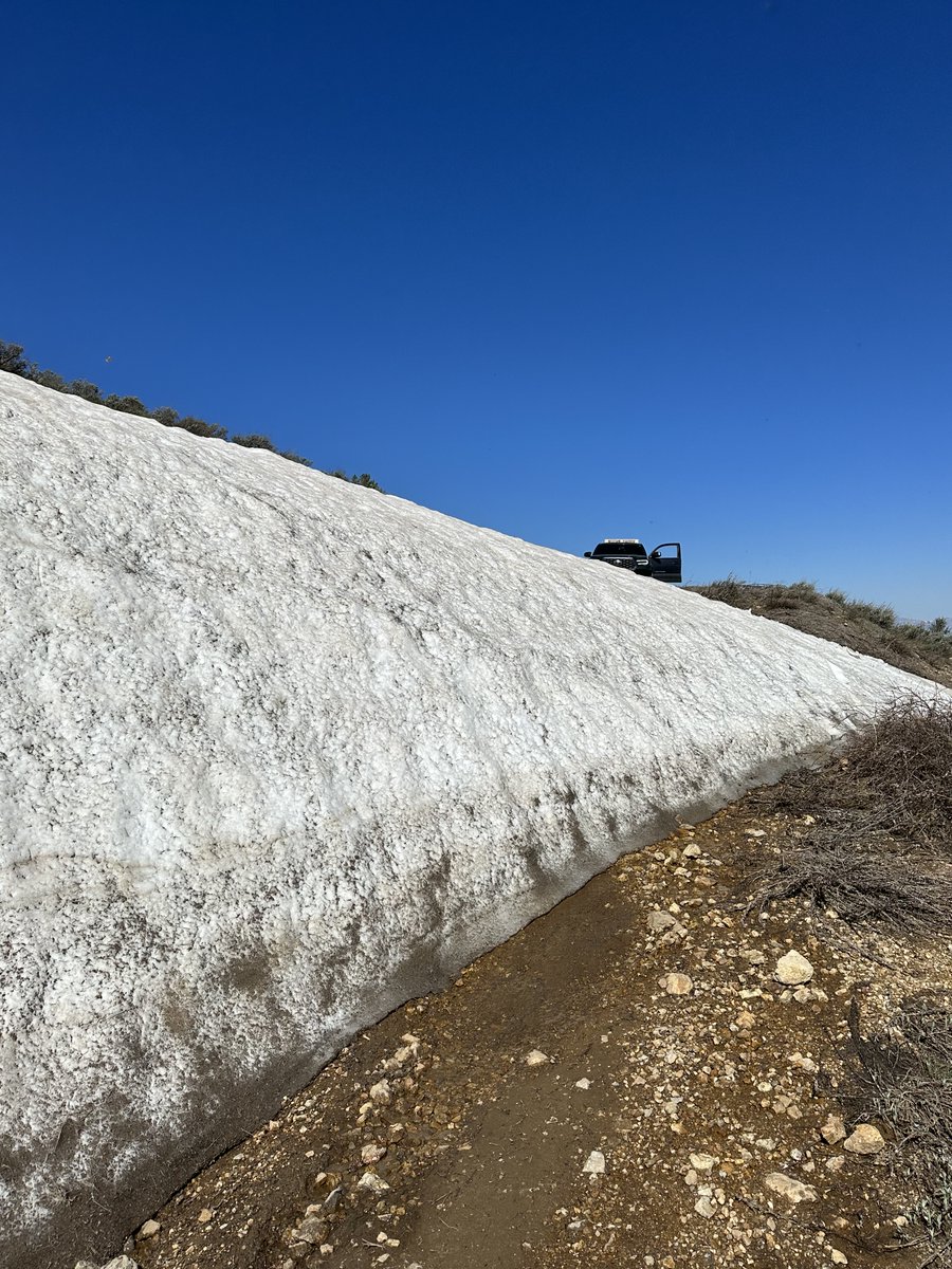NVSeismoLab's tweet photo. Today, July 12th, we tried to go up to service our communications equipment on Spruce Mountain in NE Nevada. Looks like a backcountry ski day! #SnowedOutInJuly #FieldWorkLife #PostHoleHiking https://t.co/d9lcGsTQRi