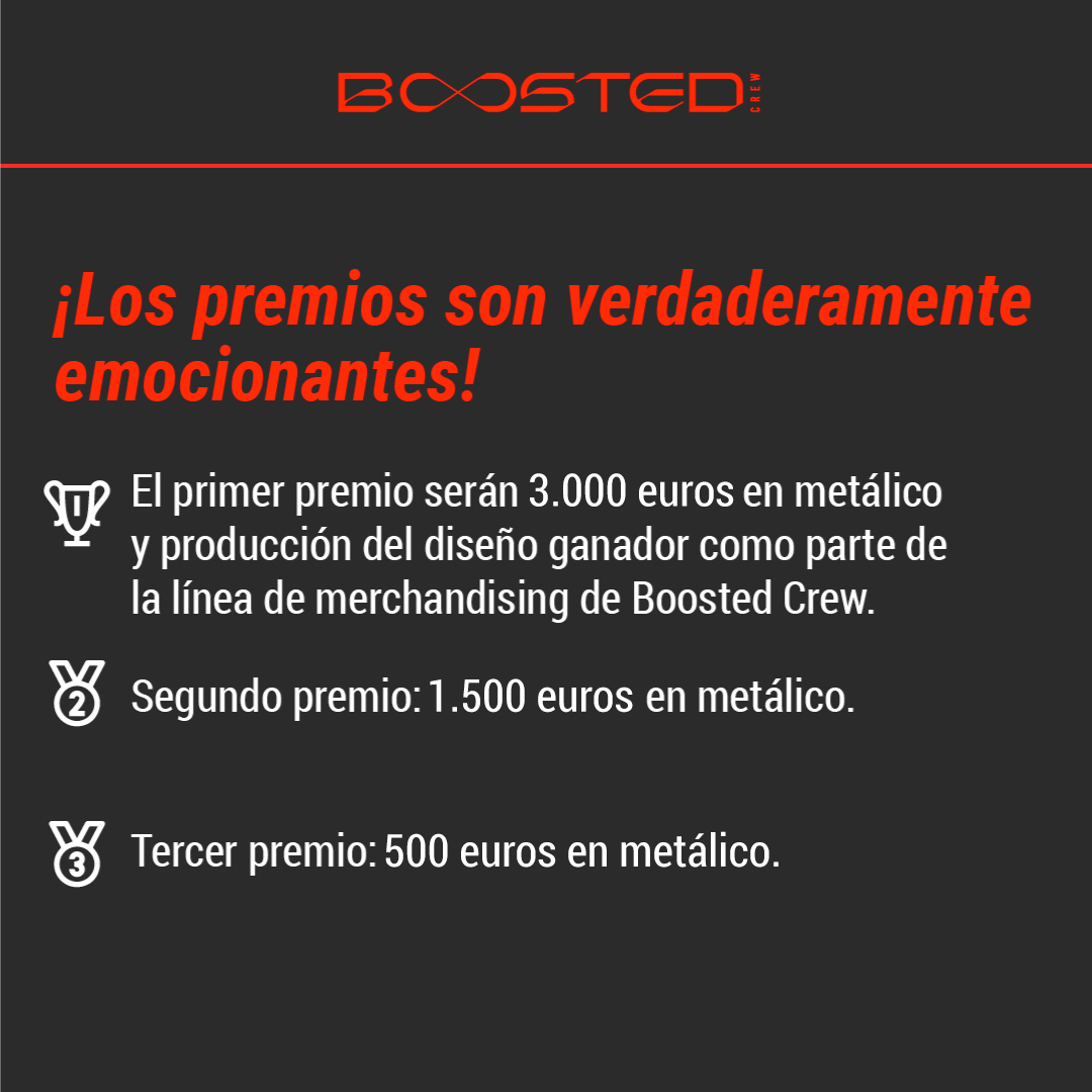 boosted_better's tweet photo. 🔥CONCURSO A LA VISTA 🔥Llega el concursazo del verano BOOSTED DESIGN, una oportunidad increíble para demostrar tu talento💡Formarás parte de la Boosted Crew como diseñador de la nueva colección de merchandising ⚡
¡Los premios son emocionantes!
👀https://t.co/nS8eS2kzan
#boosted https://t.co/t8dptij3uN