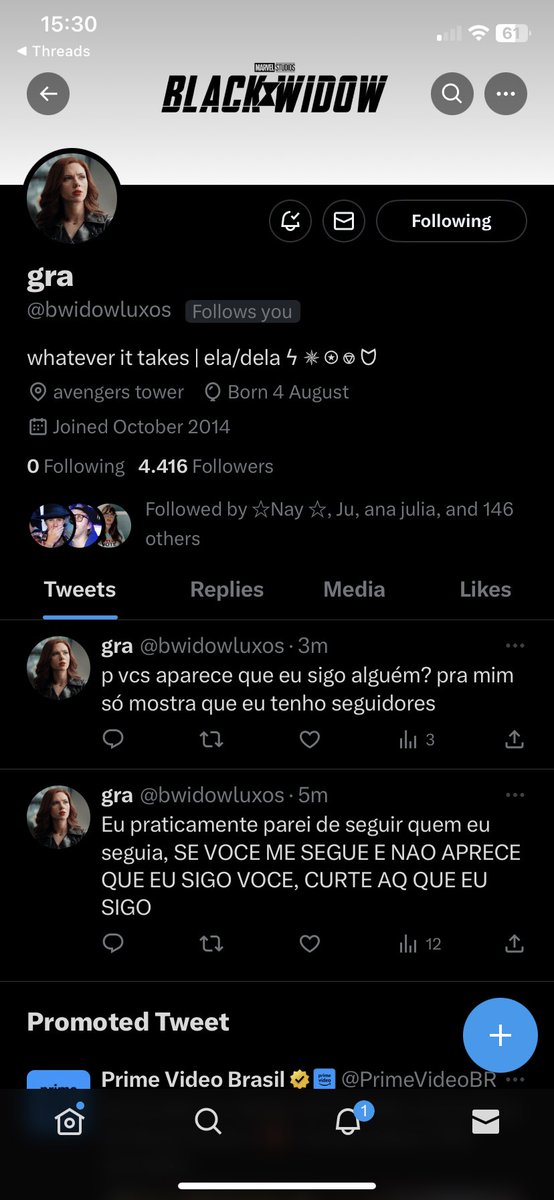 liamsdaughter_'s tweet photo. @bwidowluxos o bug 

fala que você me segue mas tá em 0 o número de contas que você segue https://t.co/ik95mkB3zr