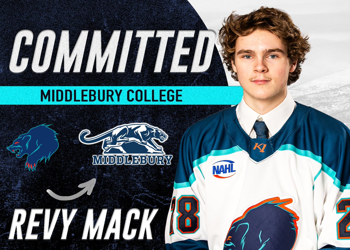 COMMITTED! Revy Mack will be joining the Middlebury College Hockey team for the 2023-24 season. #LetsRage