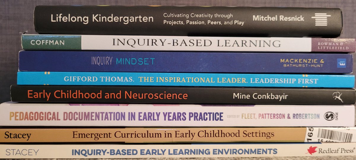 When the reading list just keeps on growing. Which shall I delve into first? #earlyyears #earlychildhood #TeamEC #EYTalking