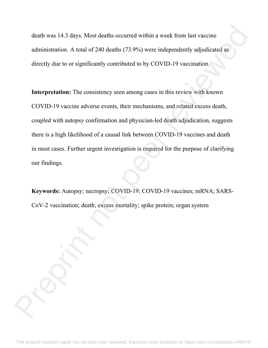 fratercrc's tweet photo. Lancet Study on Covid Vaccine Autopsies Finds 74% Were Caused by Vaccine – Study is Removed Within 24 Hours
https://t.co/fN92q56iuW
#PLANdemic #Pfizer #mRNA #GeneTherapy #SystematicGenocide #NurembergCode #Bioweapon #DiedSuddenly #Moderna #CrimesAgainstHumanity #Lancet https://t.co/gTalx9OirK