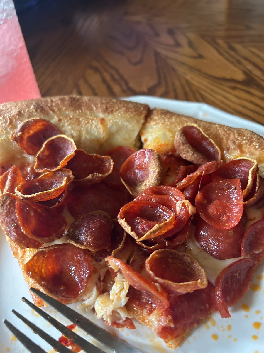 When the pizza pizza makers just don’t give af anymore, you get all the pepperoni I guess