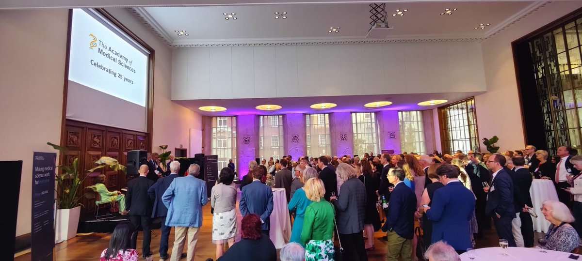 acmedsci's tweet photo. Our summer reception to celebrate the Academy’s 25th anniversary has begun! Thank you to our Fellows and those across the sector who have joined us to celebrate. 🎉 https://t.co/Np0qU8O75l