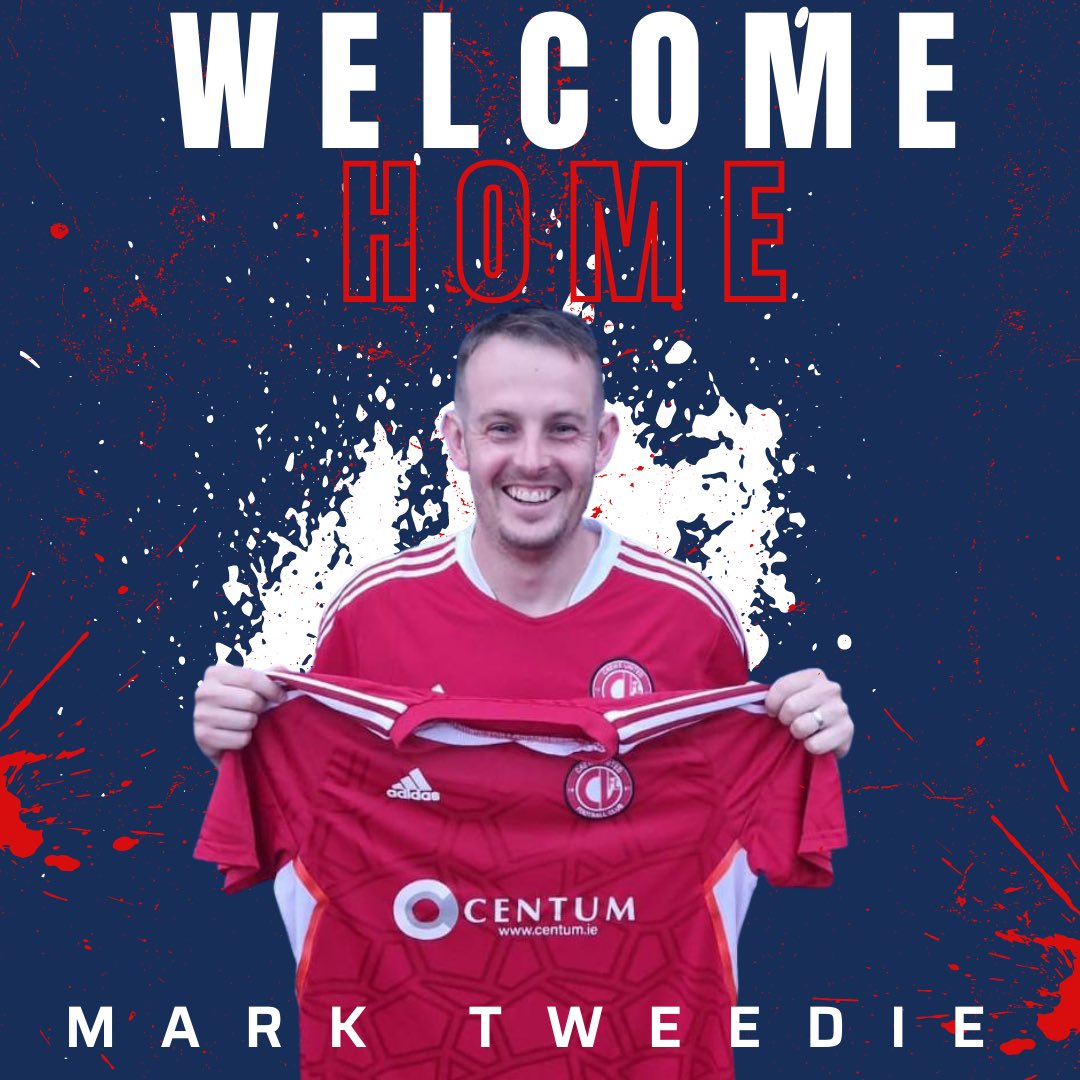 tmck79's tweet photo. Our next ‘new’ signing needs no introduction to Crewe Park. Mark Tweedie rejoins after many years experience in the Irish &amp; Amateur League to come back to his home #hesalwaysredandwhite https://t.co/Zh6WCsgEpr