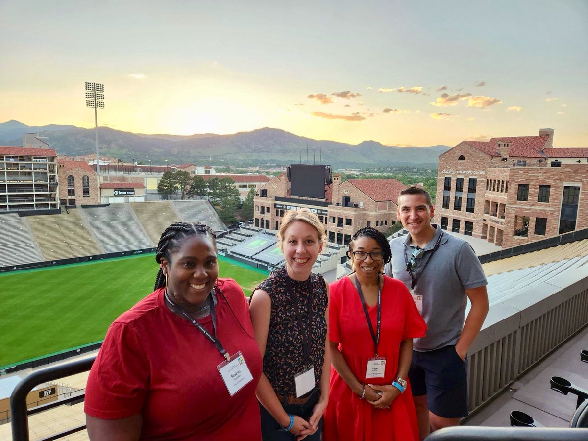 PhilaOEM's tweet photo. OEM staff at the national Natural Hazards Research and Applications Workshop in Colorado. Organizations on all levels of emergency planning and response across the US discussed innovative ways they are working to lessen impacts of disasters and build stronger communities. #hazWS https://t.co/wHtuXfTdSt