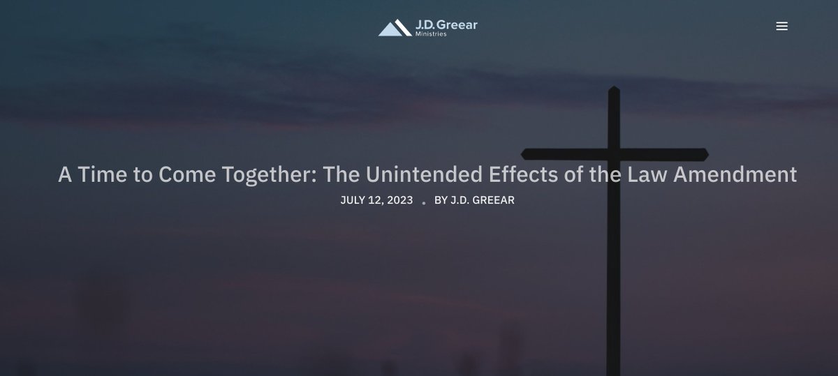 My thoughts after #sbc23 on my discomfort with the Law Amendment, honest history about office confusion, and the basis of our cooperation.

jdgreear.com/a-time-to-come…