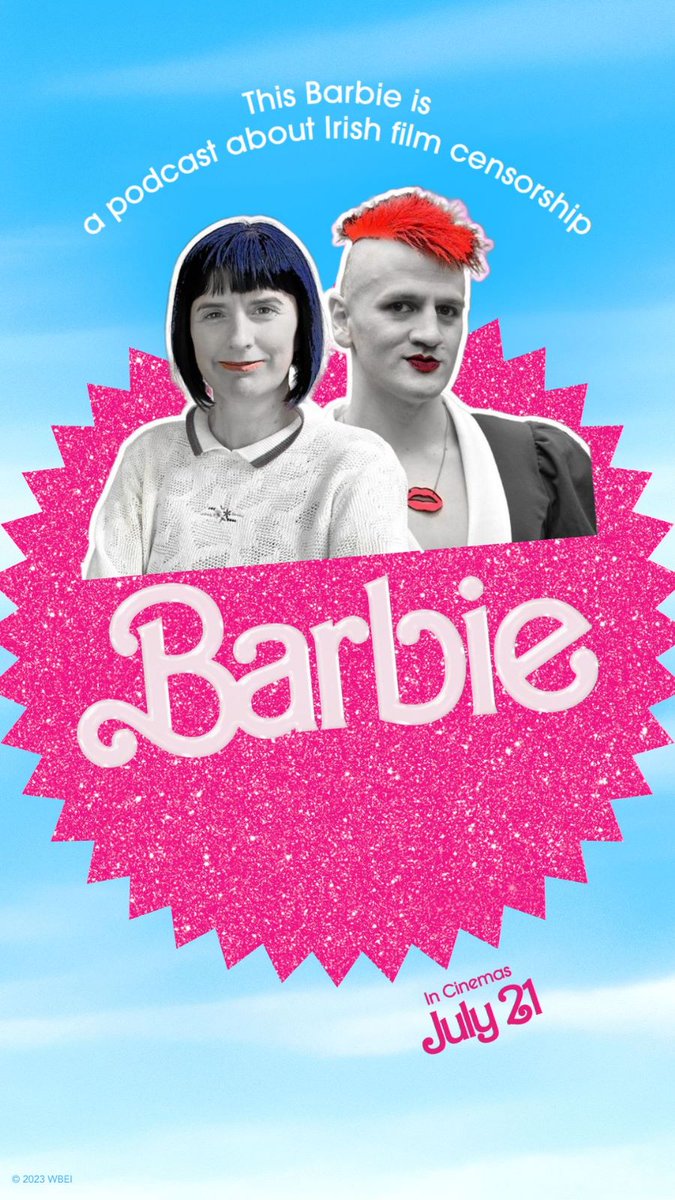 'This Barbie is a podcast about Irish film censorship...'

Coming 16 July (just in time for the centenary of the Censorship of Films Act):

shows.acast.com/c446fed8-3792-…

#IrishStudies #Censorship #Film #DecadeOfCentenaries