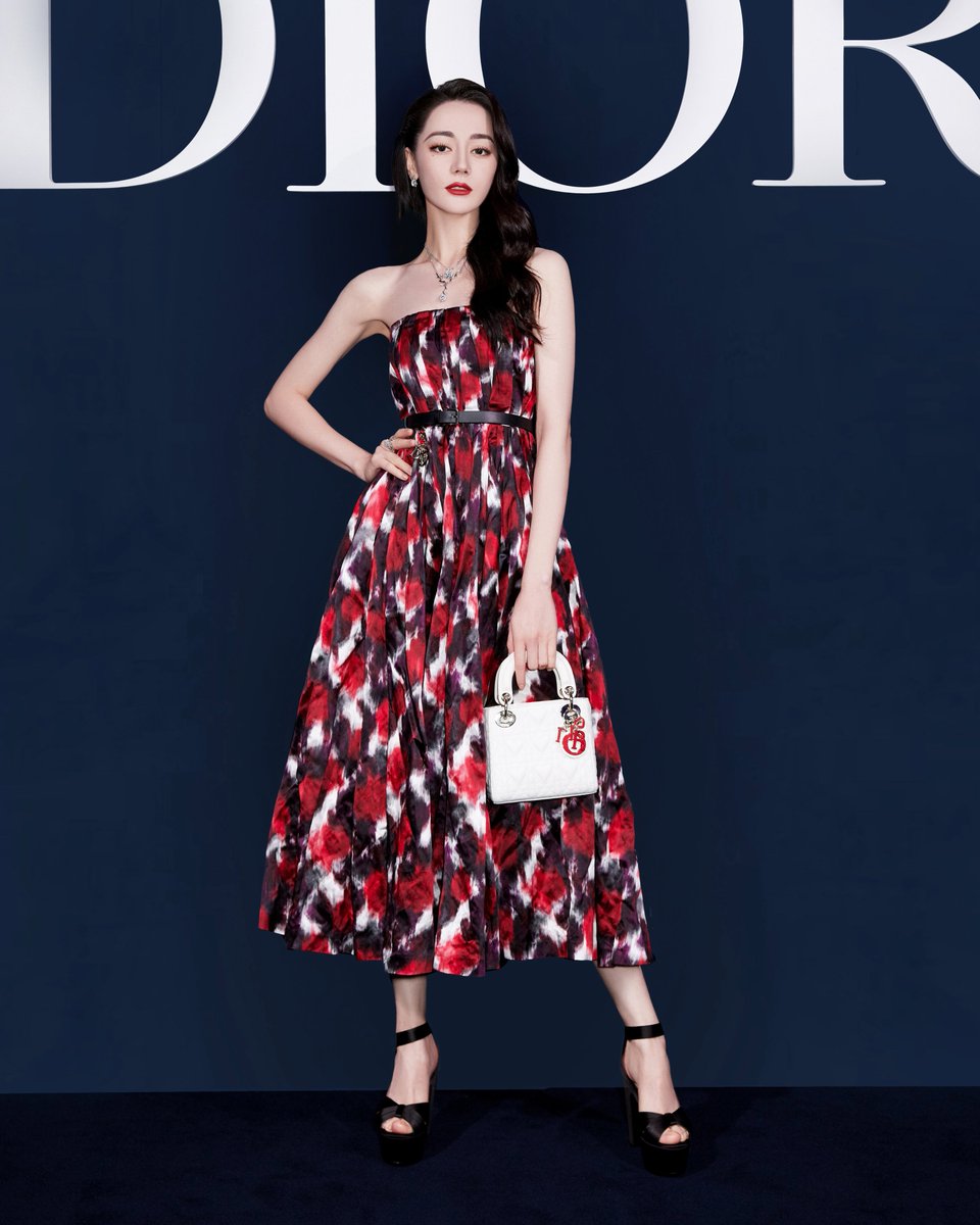 Following the #DiorAW23 repeat show on.dior.com/aw23-24-repeat in Shenzhen, our #StarsinDior coverage starts with Dior brand ambassador Dilraba Dilmurat in a look from the collection by Maria Grazia Chiuri with #LadyDior bag and #DiorJoaillerie 'Rose Dior Bagatelle' jewels.