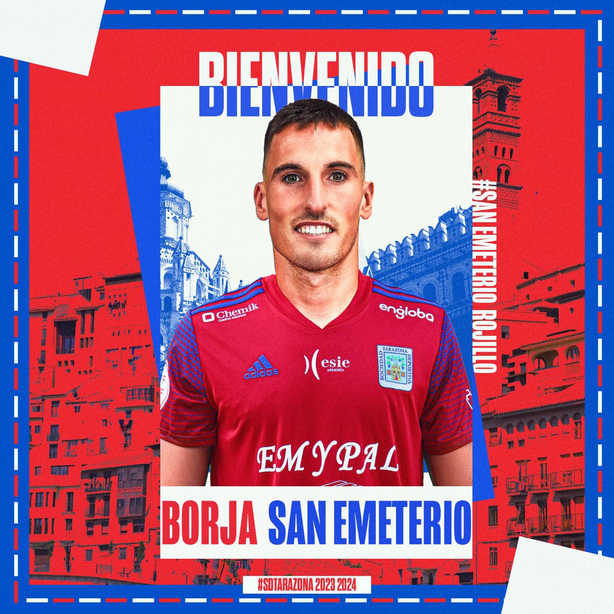 ✍️ FICHAJE | 𝗕𝗼𝗿𝗷𝗮 𝗦𝗮𝗻 𝗘𝗺𝗲𝘁𝗲𝗿𝗶𝗼, nuevo jugador de la SD Tarazona.

ℹ️ + 𝕚𝕟𝕗𝕠 sdtarazona.com/Noticia.asp?id…