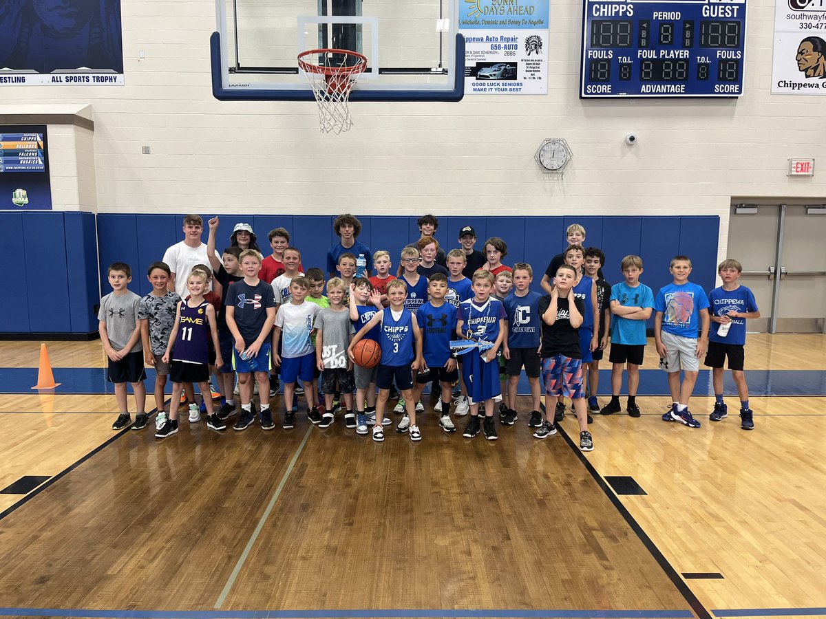 ChippBasketball's tweet photo. Great two days of kids camp! The high school coaches got the gym jumping and the youngsters played hard. #GOCHIPPS https://t.co/PDWnqrIRuL
