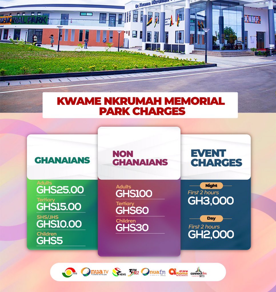 TV3GH on Twitter "🚨 Kwame Nkrumah Memorial Park Charges 3NewsGH"