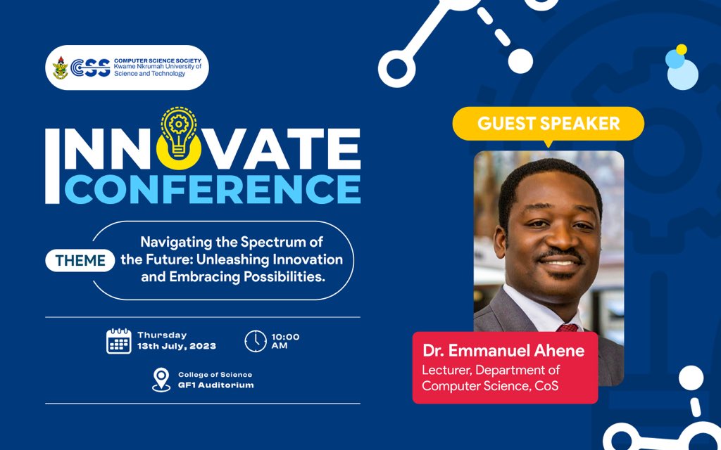 thecssknust's tweet photo. Happening Live Tomorrow , 13th July at the Allotey Auditorium popularly known as GF1, 10:00 am sharp
It’s going to be mega. Don’t miss out!
#CSSWC23 #CSS https://t.co/dPpXomeDwI