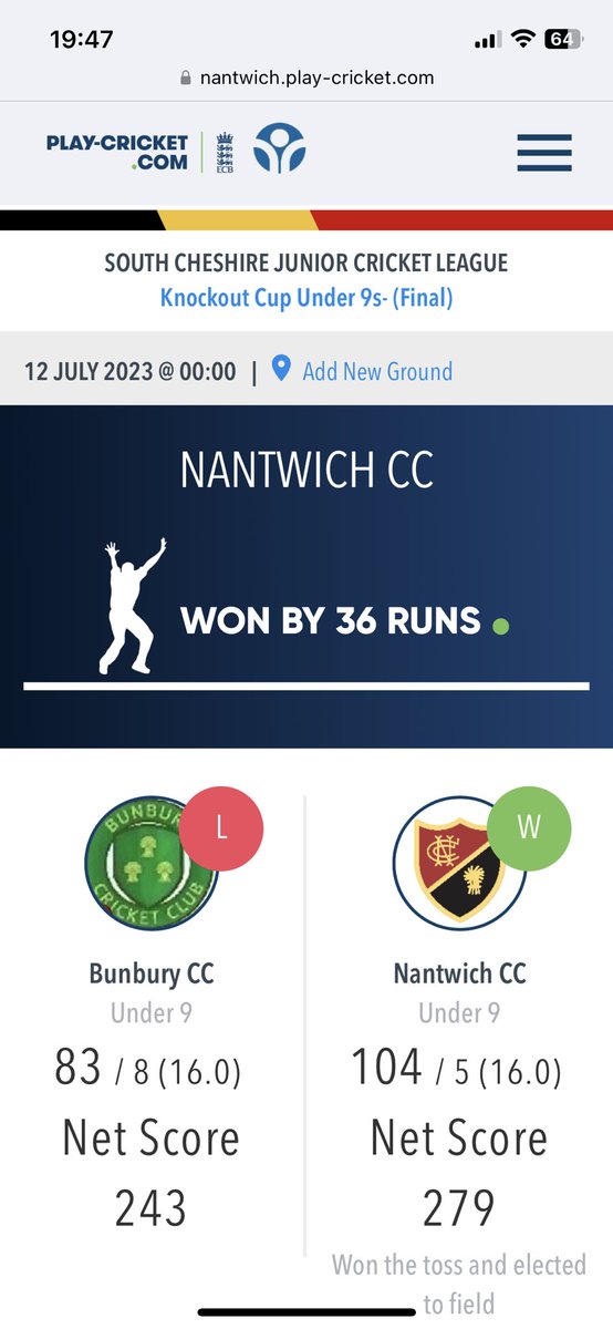 Nantwich CC tweet media