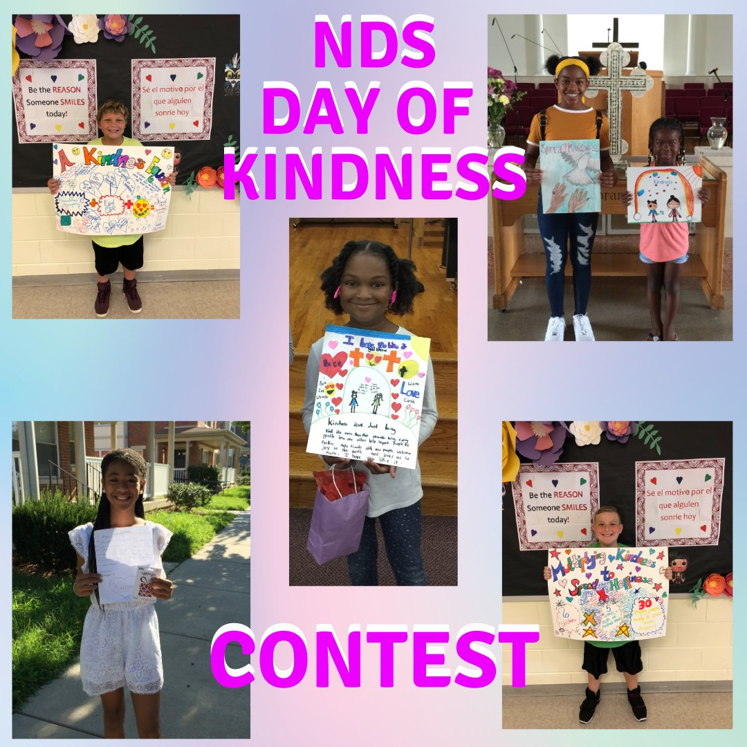 NDS is celebrating our Day of Kindness! NDS wants children to participate in our Kindness Contests! The three Kindness Contests categories include a Creative Poster, Creative Writing, or Kindness Calendar Plan. Each entry is due by July 21st, call our office for more info!!