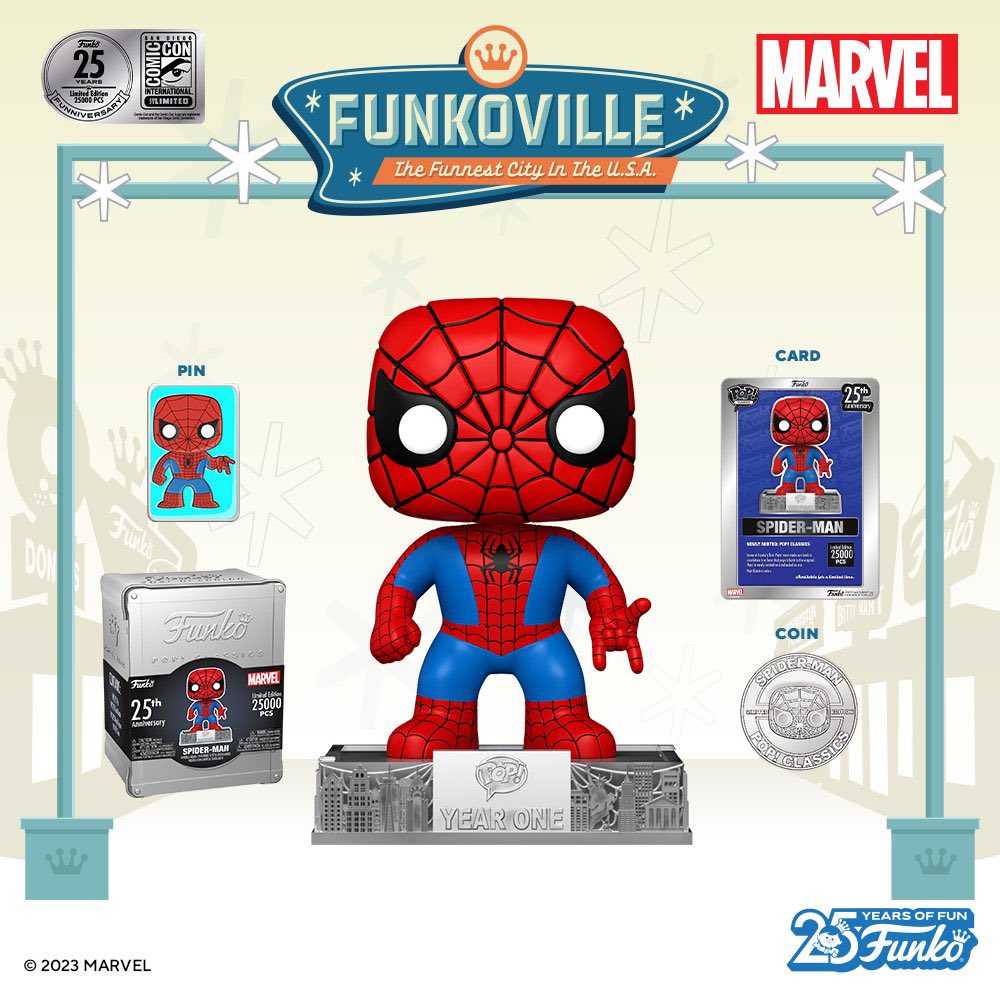 FunkoFinderz  Funko Pop! News & More! on X: SDCC Reveals: Spider-Man  #SDCC #Funkoville #Funko #Pop #FunkoPop #Collectibles #Toys #FunkoFinderz   / X