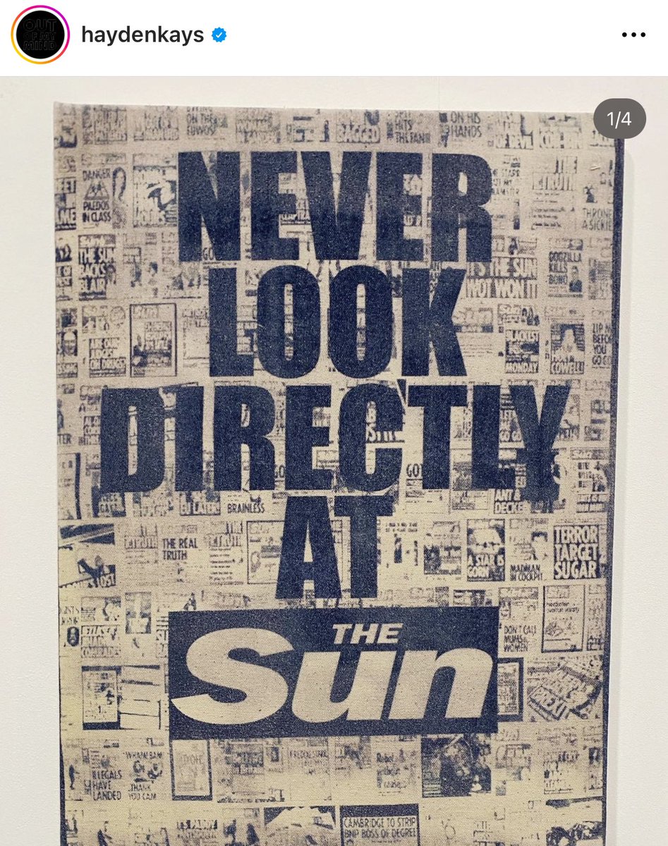 gbPizzaCo's tweet photo. I bought this beautiful print by the astoundingly talented @HaydenKays recently. Timelessly apt.
#neverlookdirectlyatthesun https://t.co/qotfmtOrJg