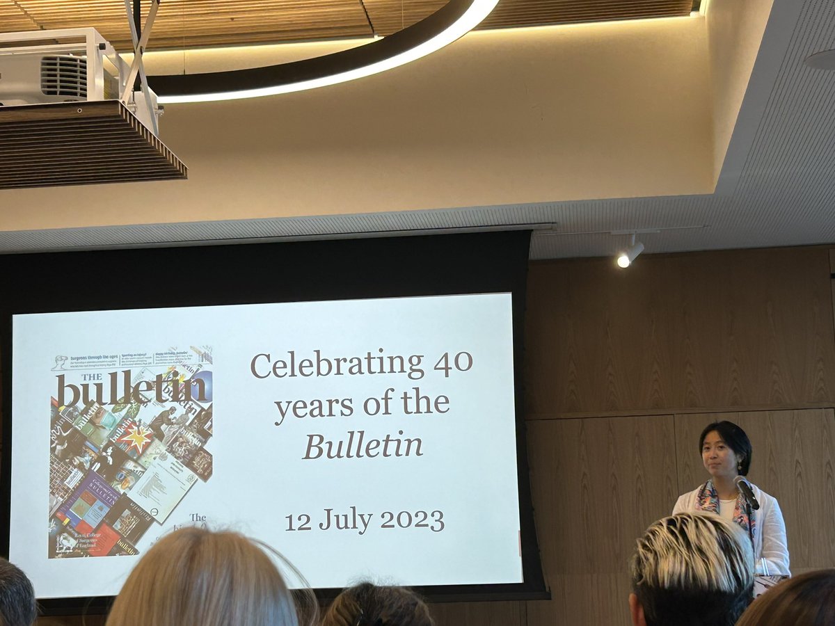 Wonderful to see our VP @karenkchui delivering an excellent talk about ‘Equity, diversity and inclusion in surgery’ at the @RCSnews Bulletin’s 40th Anniversary! Read her article (one of the most cited Bulletin pieces ever!) here- publishing.rcseng.ac.uk/doi/10.1308/rc…