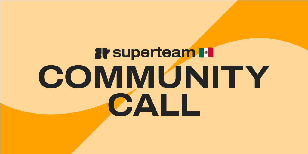SuperteamMX's tweet photo. ¡Hola #SuperteamMX! 👋 ¡Prepárate para las 4PM (CDMX) 🕓!
Vamos a tener nuestra Community Call 📞 con noticias frescas 📰 y desafíos emocionantes 🎯 para compartir.
¡Nos vemos en Twitch! 🎥🚀
https://t.co/7Aks8qt9MY https://t.co/cgpRweycYS
