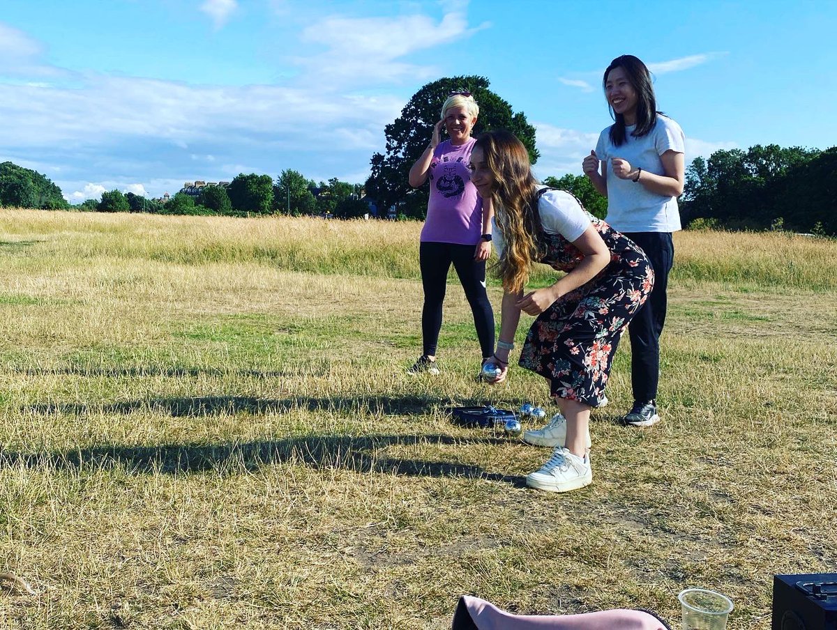 LaurenRomaineOT's tweet photo. Some of my favourite snaps from the WX Therapies picnic and lawn games social event organised by the Social Society! #wellbeing #socialsec https://t.co/GOT6gy1NuS