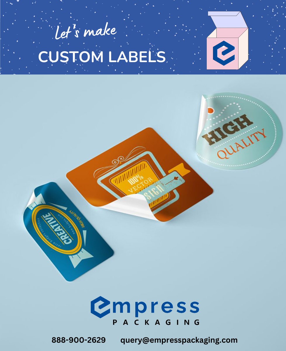 Empress_Pack's tweet image. Get your custom printed labels today! Our labels are perfect for all your labeling needs. Whether you’re labeling products, packaging, or anything else, our labels are the perfect solution.
Order now and get 30% off your first order!
empresspackaging.com/custom-label-p…
#customprintedlabels