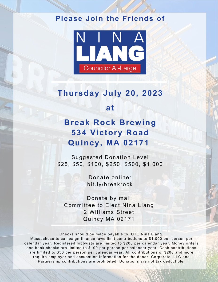 It’s official, we’re on the ballot for re-election! I don't take this work or the honor of earning your vote for granted, so I hope that you'll join me next Thursday July 20th to kick off our campaign! ➡️ bit.ly/breakrock #CampaignSeason #Election2023 #allpoliticsislocal