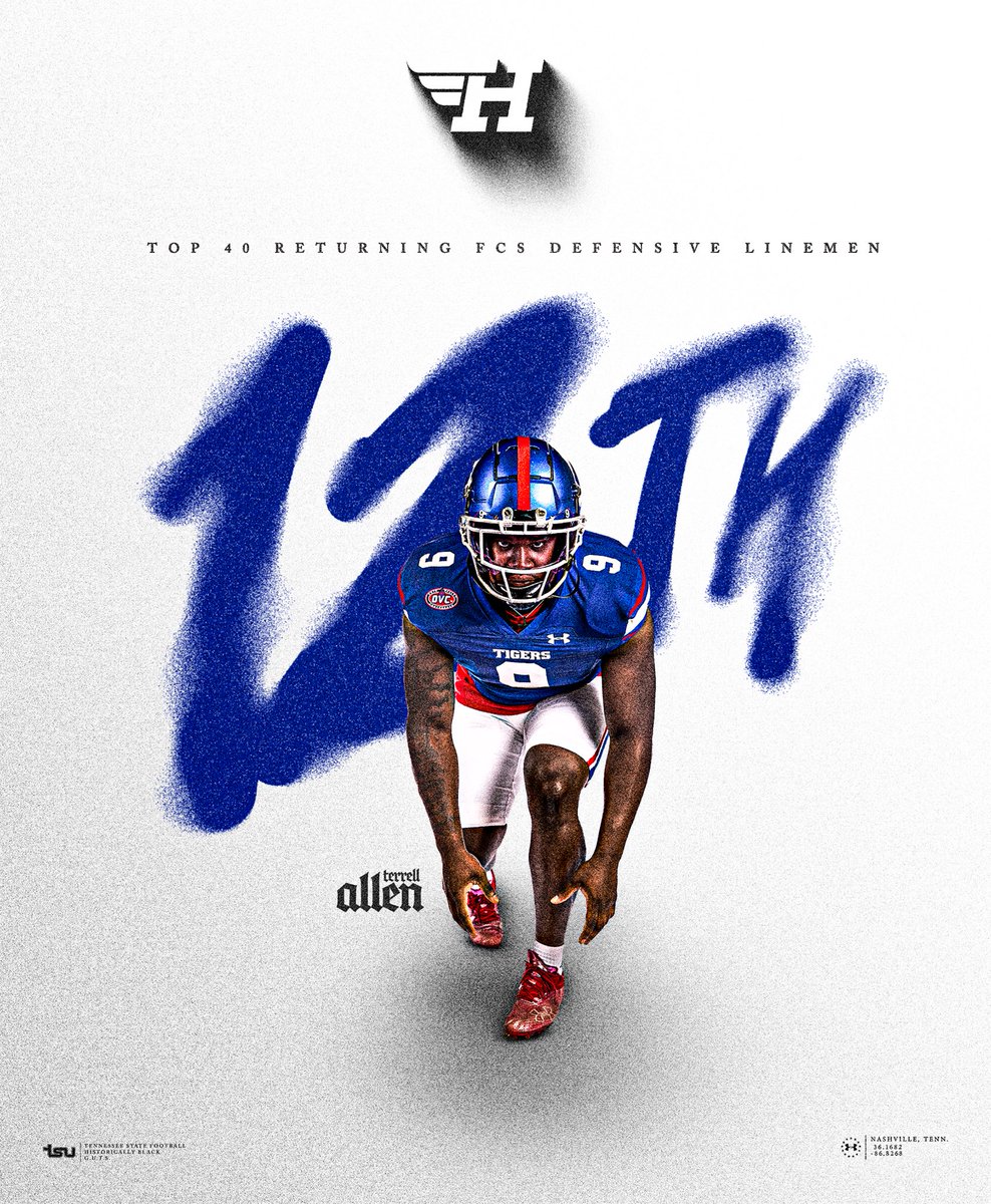 . <a href="/HEROSports_FCS/">HERO Sports FCS</a> 𝐓𝐎𝐏 𝟒𝟎 Returning FCS Defensive Linemen

12.) Terrell Allen <a href="/T3RR3LL_ALL3N/">Terrell “TA” Allen</a> 

#RoarCity x #GUTS