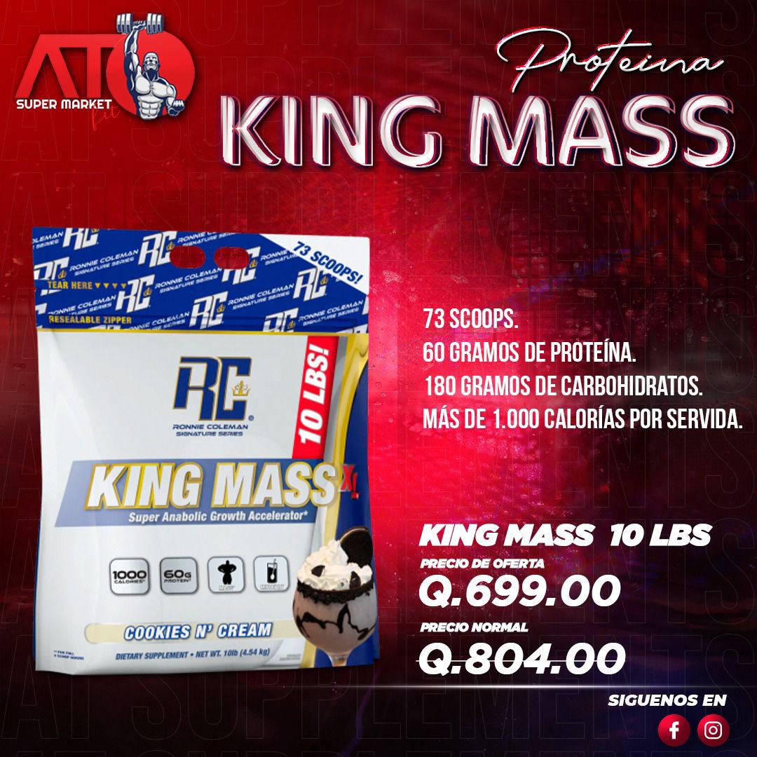 ATsupplements's tweet image. Nuevo ganador de masa muscular. 
60gr de Proteina por servida completa 🫨

Esta en SÚPER OFERTA a Q699 😁
(Precio normal Q804)

Pídelo hoy por mensaje directo (DM)  y obtén envío gratis. 

#proteina #fitness #fitnessgt #Guatemala