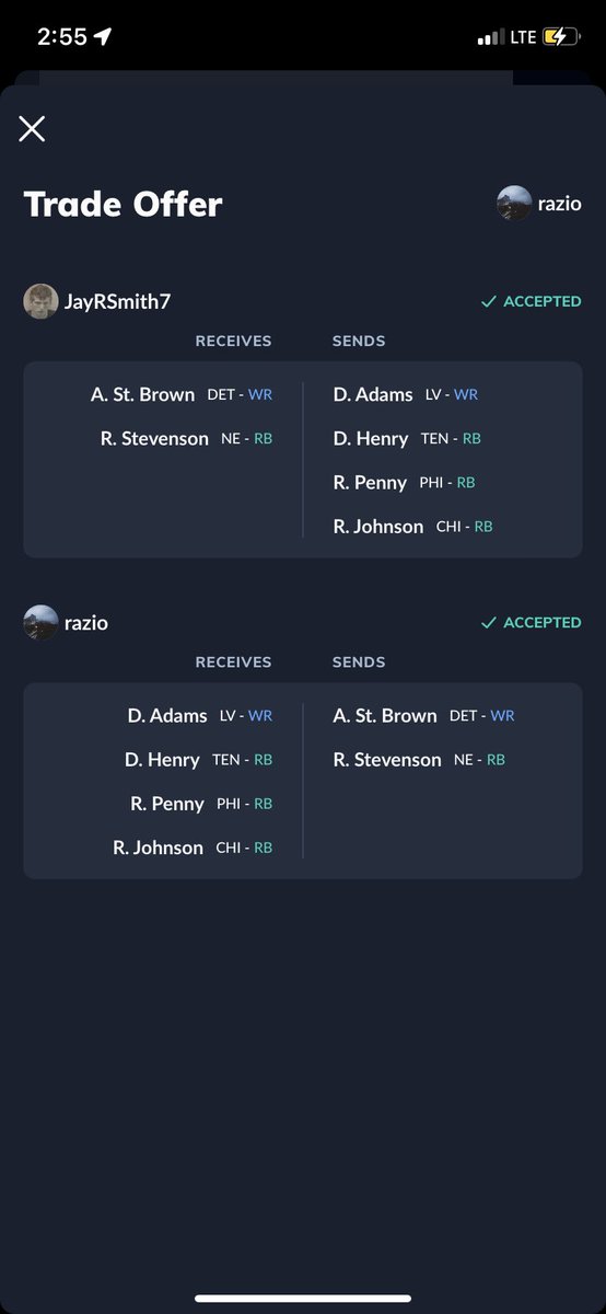 JaJason2017's tweet photo. @MasonDoddFFN 12 Team, Start 10 SF PPR / Transitioning to “rebuild” https://t.co/qU5J9pupIC