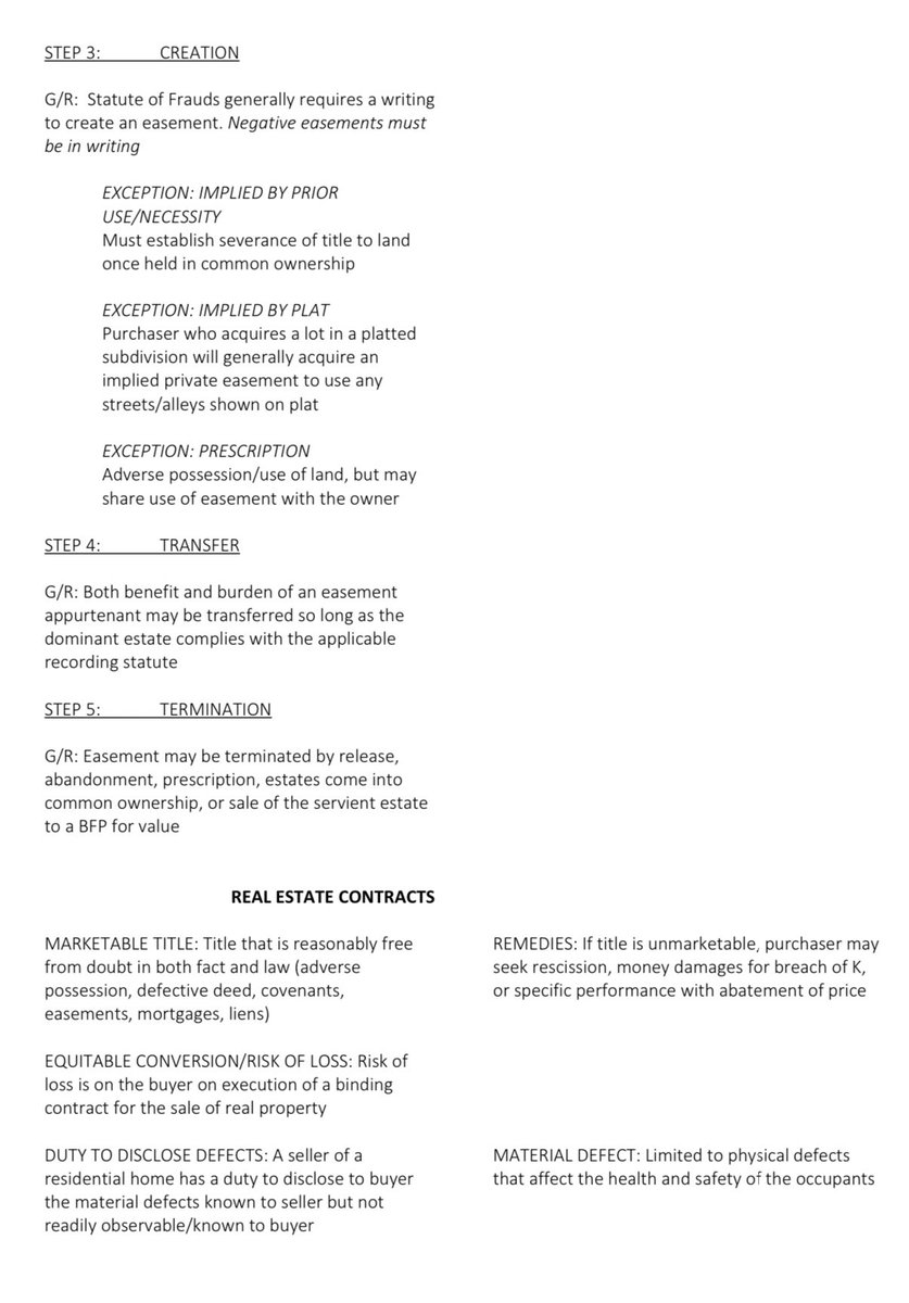 DietCoke_Esq's tweet photo. Highly tested rules on property 🏠 #barprep https://t.co/tIOulDxRo8