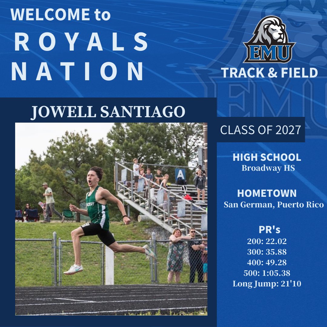 EMU_XC_TF's tweet image. WELCOME WEDNESDAY
These 4 student-athletes will be joining the Royals this Fall ! More commits coming next week
🔵⚪️