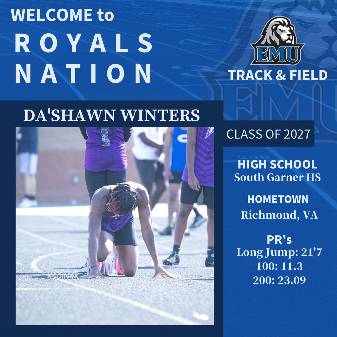 EMU_XC_TF's tweet image. WELCOME WEDNESDAY
These 4 student-athletes will be joining the Royals this Fall ! More commits coming next week
🔵⚪️