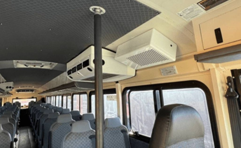 SchoolBusFleet's tweet photo. Texas School District Partners with Lumin-Air: Lumin-Air’s mobility air cleaners are designed for school buses, special purpose buses, activity buses or shuttle buses with or without A/C. https://t.co/htevnDQIRR https://t.co/PCebkJOWOz