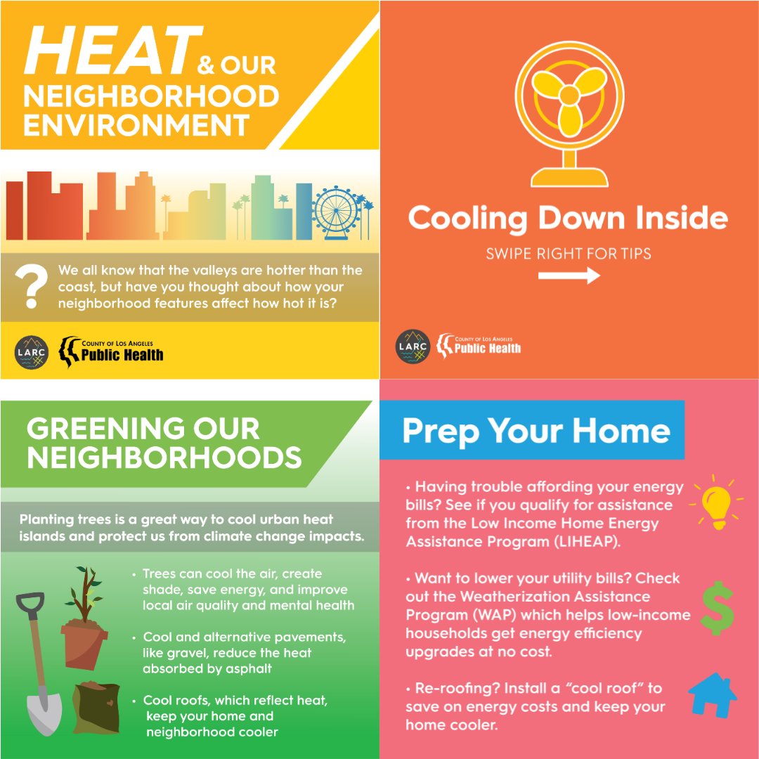 Please join <a href="/sce/">SCE</a> &amp; <a href="/The_LARC/">LARC</a> on our social media campaigns Aug-Sept to raise awareness for #extremeheat. It is one the deadliest threats for CA, and we need your help to build awareness and share strategies to stay #HeatSafeSoCal. To learn more: laregionalcollaborative.com/heat