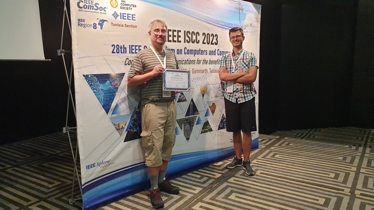 Being able to present at IEEE Symposium on Computers and Communications 2023 (ISCC) was a great pleasure. Though I was extremely delighted when our research has been recognized with the "Best Paper Award".

#IEEE #ISCC #IEEE_ISCC2023 #ISCC2023 #IDS #TLS <a href="/liberouter/">Project Liberouter</a> <a href="/FIT_VUT/">FIT VUT v Brně</a>