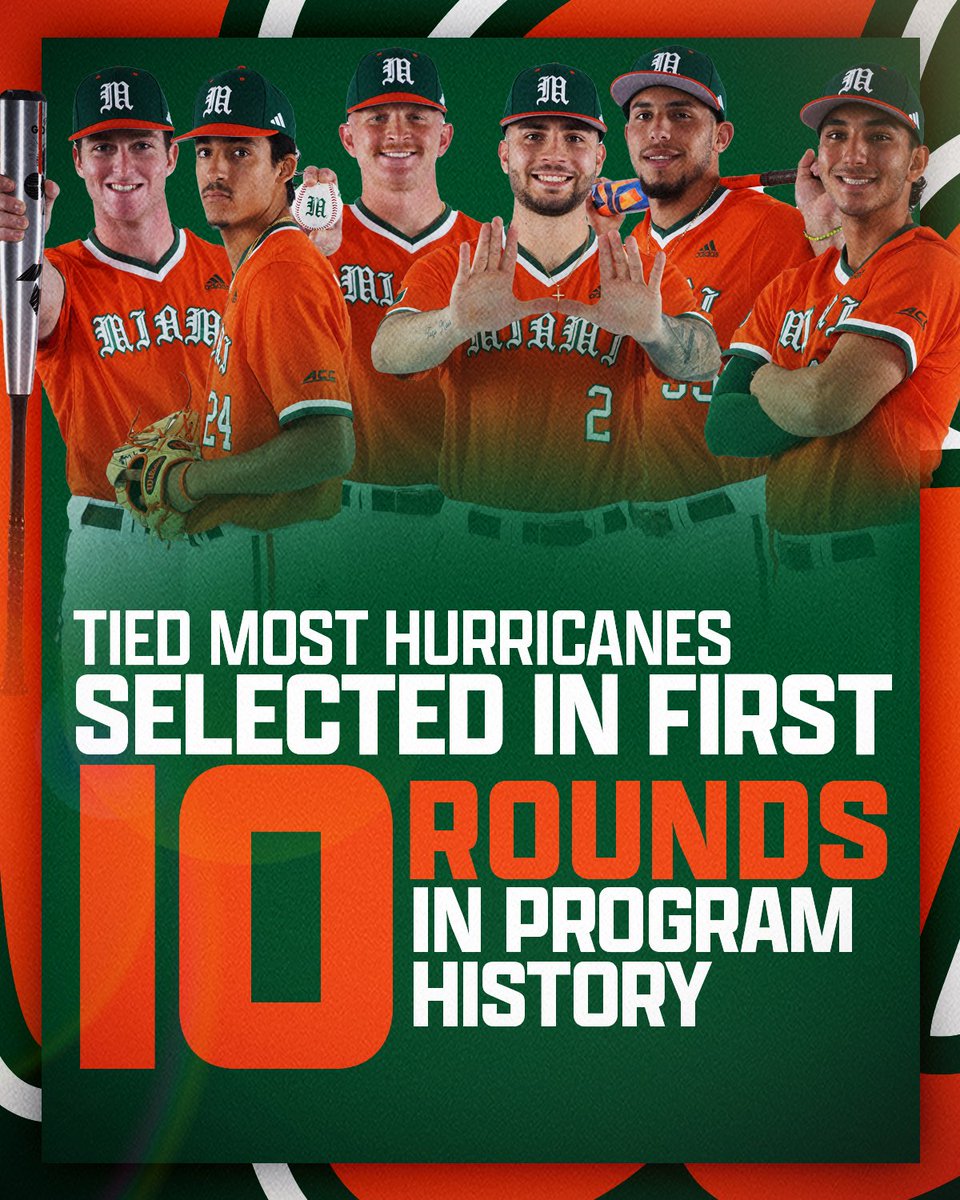 Miami Hurricanes Baseball on Twitter "The U is a Pipeline to the Pros!"