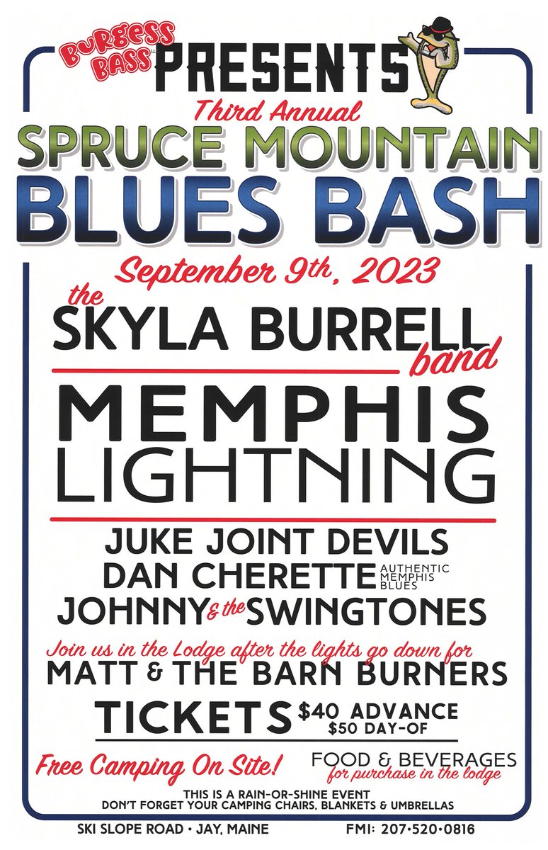 TOMORROW
Saturday, September 9
Spruce Mountain Blues Bash at the Spruce Mountain Ski Slope. Enjoy live music, food and beverages, and free camping on site!