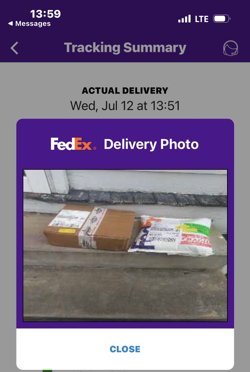 Guess I have to ask companies if they use <a href="/FedEx/">FedEx</a> &amp; if so, stop ordering from them. These are steps OUTSIDE my enclosed porch.  Both are cold packs; one is medicine that I’d like not to be stolen or ruined in the sun. Seriously <a href="/FedExHelp/">FedEx Help</a> do better.
