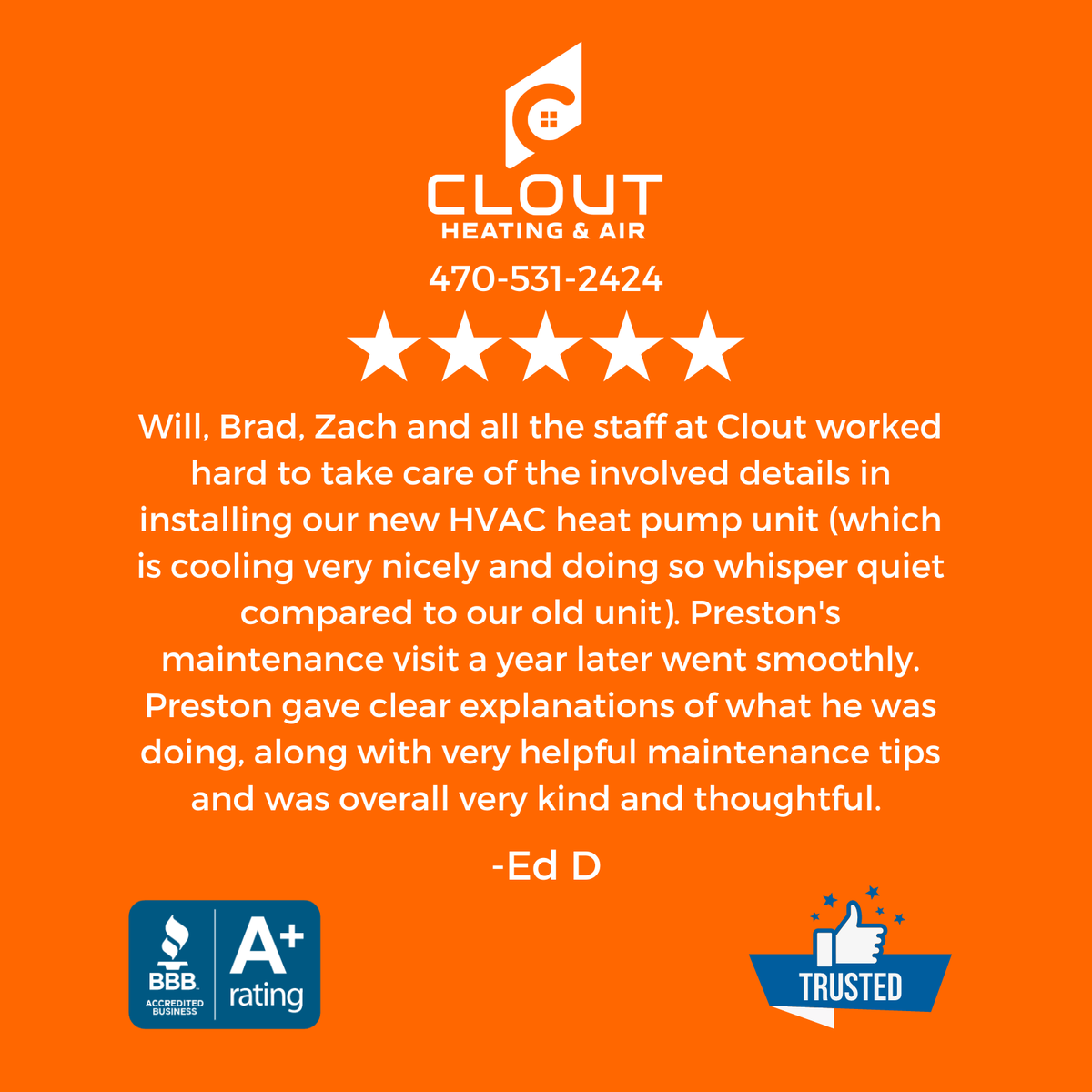 cloutair's tweet photo. 100% Satisfaction Guaranteed on Every HVAC Project! 

470-531-2424
https://t.co/b4O7wQBfxL

#clientreview #clienttestimonial #testimonialtuesday 
#acworth #decatur #alpharetta #sandysprings #smyrna #woodstock #buckhead #vinings #marietta #kennesaw https://t.co/a8UFmoAf5b